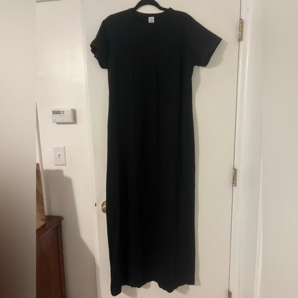 Leset brand cotton Black Maxi Dress size L (C102) - Picture 1 of 10
